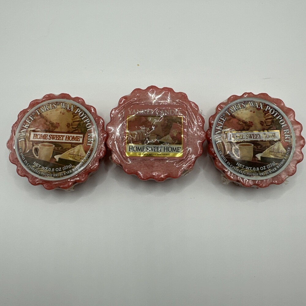 Yankee Candle Wax Potpourri Tarts Home Sweet Home Lot Set Of 3 Retired .8oz
